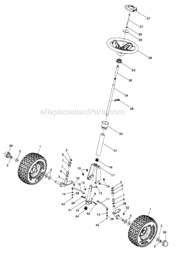 Weed Eater WELRVBA30 Riding Mower Page E Diagram